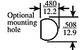 Optional Mounting Hole