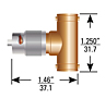 T Adapter Male-Female-Male